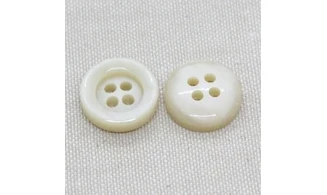6 boutons / 18MM / Ivoire
