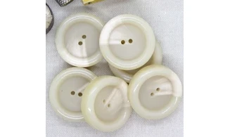 Bouton VINTAGE IVOIRE / par 6 / 39MM