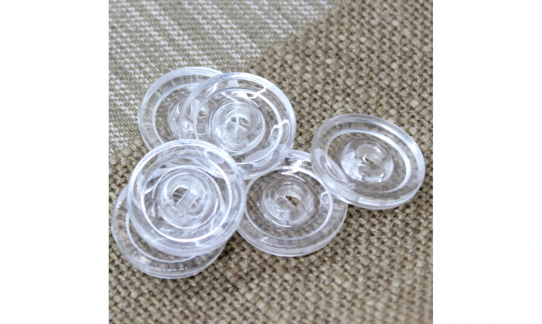 6 boutons / 22MM / Transparent