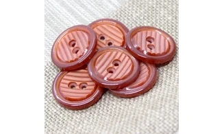 Bouton VINTAGE ROUGE / par 6 / 26MM