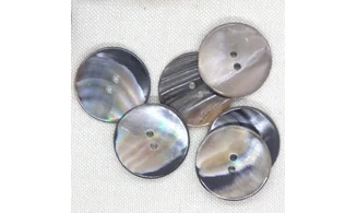 6 boutons / 25MM / Nacre naturelle