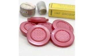 6 boutons / 34MM / Rouge