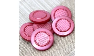 6 boutons / 34MM / Rouge
