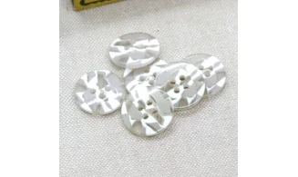 6 boutons / 18MM / Brun "Camouflage"