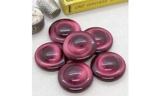 Bouton VINTAGE ROUGE / par 6 / 31MM