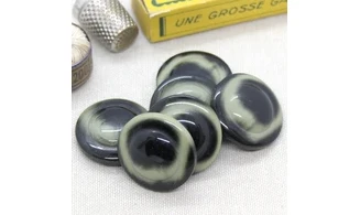 Bouton VINTAGE VERT / par 6 / 31MM