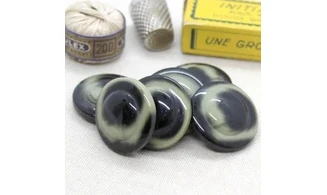 Bouton VINTAGE VERT / par 6 / 31MM