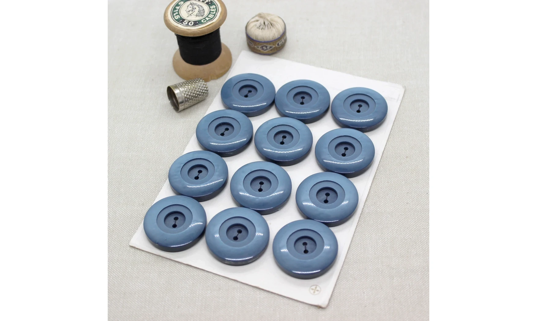 Carte à boutons - Boutons bleus