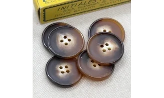 6 boutons / 27MM / Brun