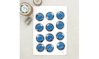 Carte à boutons - Boutons bleus