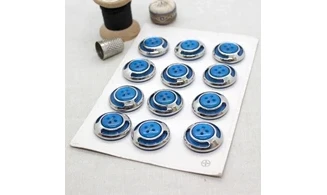 Carte à boutons - Boutons bleus