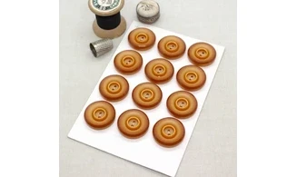 Carte à boutons - Boutons Brun orangé
