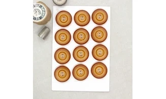 Carte à boutons - Boutons Brun orangé