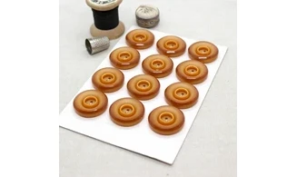 Carte à boutons - Boutons Brun orangé