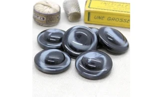 Bouton VINTAGE GRIS / par 6 / 31MM