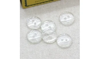 6 Boutons / 13MM / Transparent