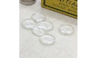 6 Boutons / 13MM / Transparent