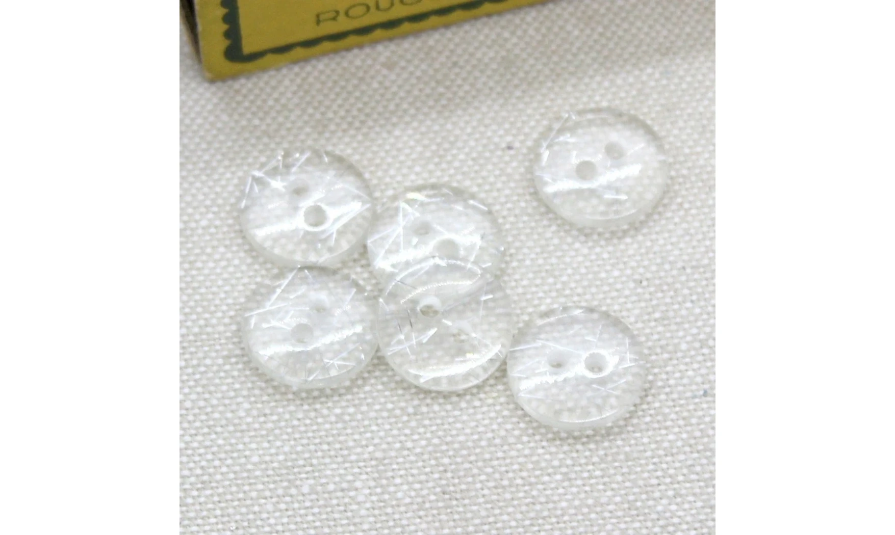 6 Boutons / 13MM / Transparent