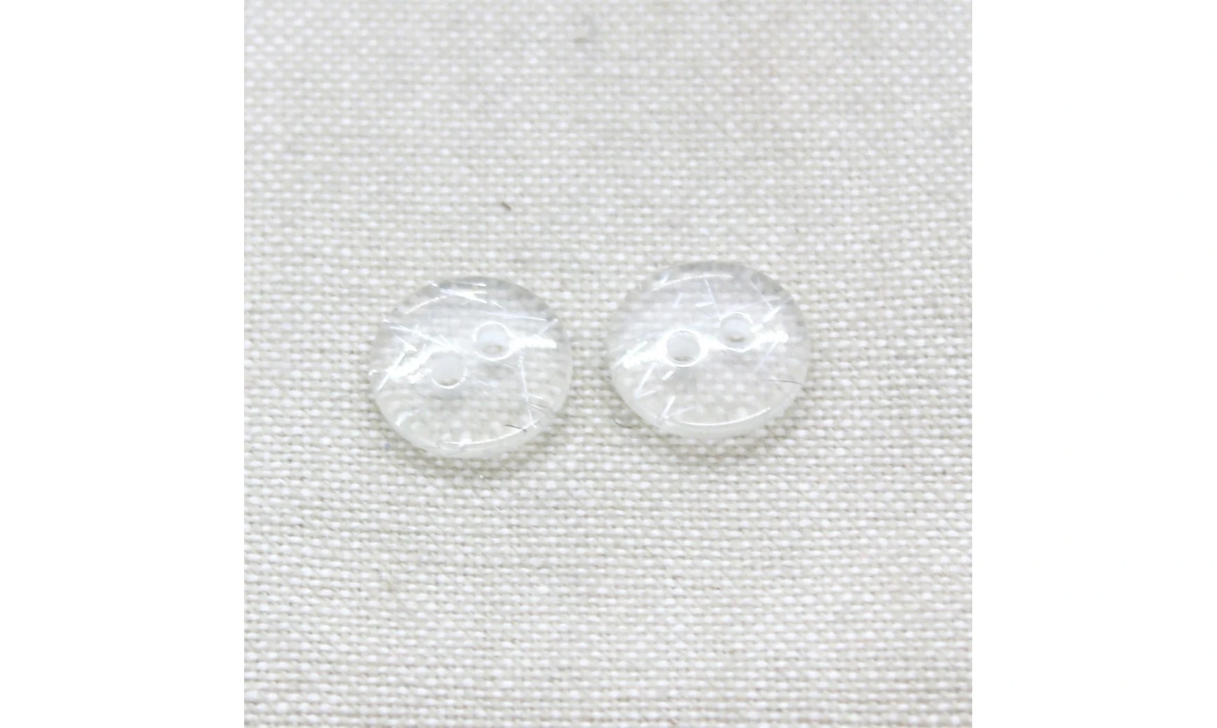 6 Boutons / 13MM / Transparent