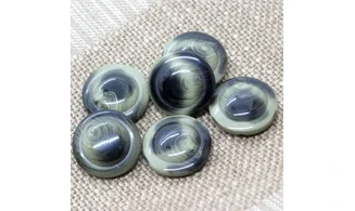 Bouton VINTAGE VERT / par 6 / 22MM