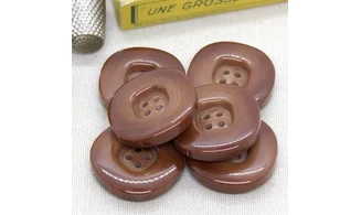 Bouton VINTAGE BRUN / par 6 / 30MM