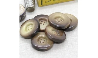 Bouton VINTAGE BRUN / par 6 / 30MM