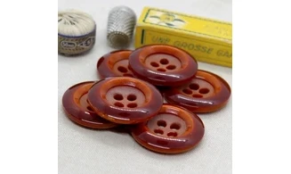 Bouton VINTAGE ROUGE / par 6 / 36MM