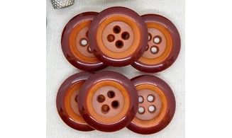 Bouton VINTAGE ROUGE / par 6 / 36MM