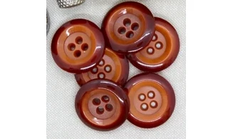 Bouton VINTAGE ROUGE / par 6 / 27MM