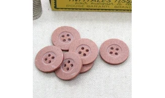 6 boutons / 20MM / Rose Corail