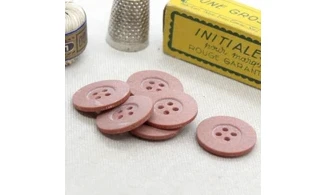 6 boutons / 20MM / Rose Corail
