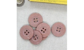 6 boutons / 20MM / Rose Corail