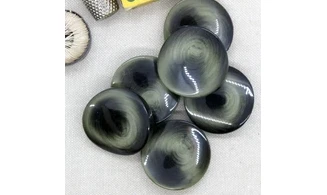 Bouton VINTAGE VERT / par 6 / 34MM