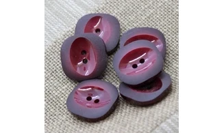 6 boutons / 24MM / Rouge