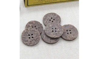 6 boutons / 23MM / Brun