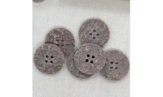 6 boutons / 23MM / Brun