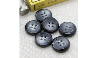 Bouton VINTAGE GRIS / par 6 / 22MM