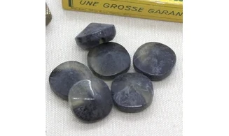 6 boutons / 21MM / Noir