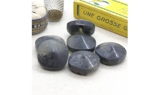 6 boutons / 21MM / Noir