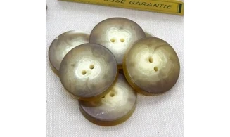 6 boutons / 33MM / Brun