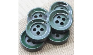 6 boutons / 30MM / Vert bouteille