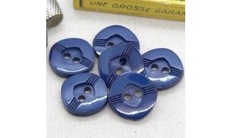 6 boutons / 24MM / Bleu