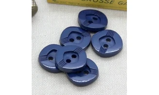 6 boutons / 19MM / Bleu