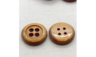 Bouton VINTAGE BRUN / par 6 / 35MM