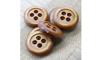 Bouton VINTAGE BRUN / par 6 / 35MM