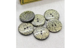 Boutons VINTAGE / 23MM / Noir Paillettes
