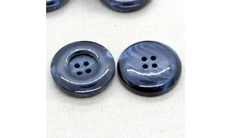 6 boutons / 30MM / Bleu
