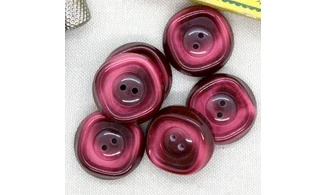 6 boutons / 28MM / Rouge