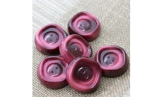 6 boutons / 28MM / Rouge