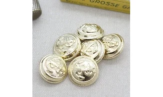 Bouton VINTAGE DORE / par 6 / 20MM